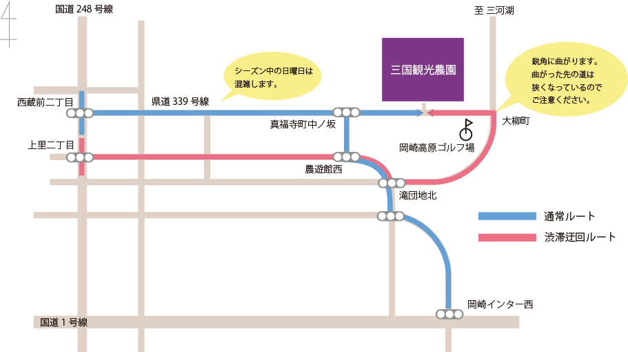 迂回路地図